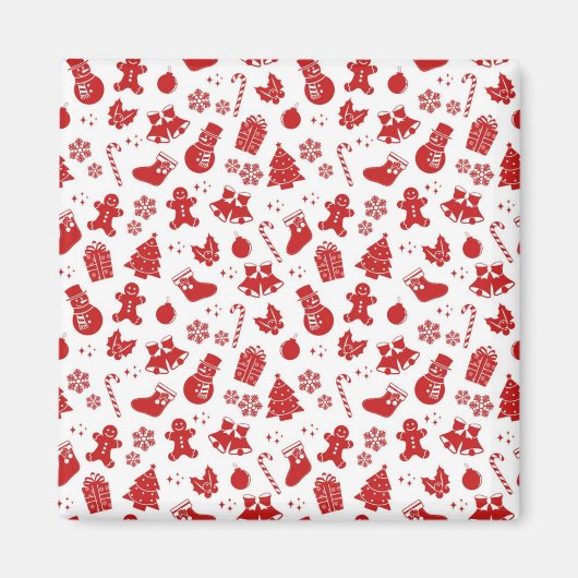 Nieuw jaarspatroon magneet (Voorkant)