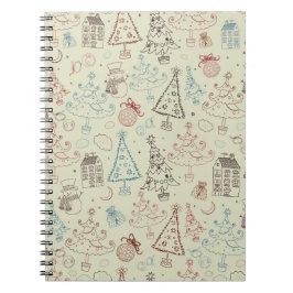 Nieuw jaarspatroon notitieboek