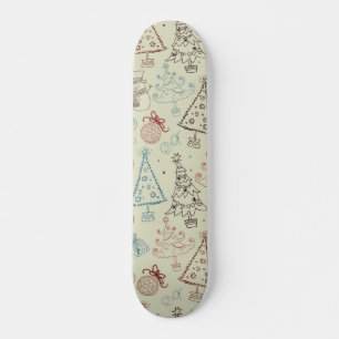 Nieuw jaarspatroon persoonlijk skateboard