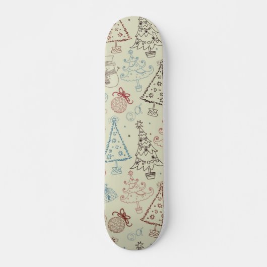 Nieuw jaarspatroon persoonlijk skateboard (Voorkant)