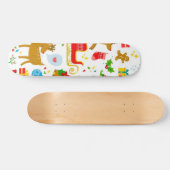 Nieuw jaarspatroon persoonlijk skateboard (Horizontaal)