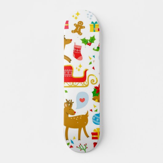 Nieuw jaarspatroon persoonlijk skateboard (Voorkant)
