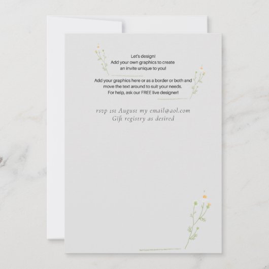 NIEUW! Je eigen bruiloftsobject ontwerpen (Achterkant)