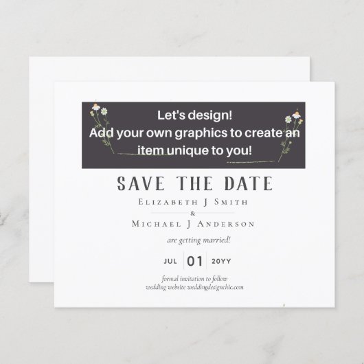 NIEUW! Je eigen bruiloftsobject ontwerpen (Voorkant / Achterkant)