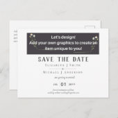 NIEUW! Je eigen bruiloftsobject ontwerpen Briefkaart (Voorkant / Achterkant)