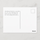 NIEUW! Je eigen bruiloftsobject ontwerpen Briefkaart (Achterkant)