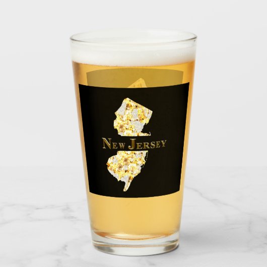 NIEUW JERSEY BEER GLASS GLAS (Voorkant gevuld)
