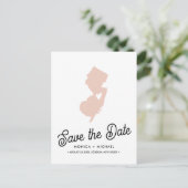 NIEUW-JERSEY-DOCUMENT BEVINDT ELKE KLEUR AANKONDIGINGSKAART (Staand voorkant)