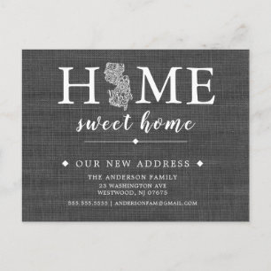 NIEUW JERSEY State Moving Announcement Post Card Aankondigingskaart