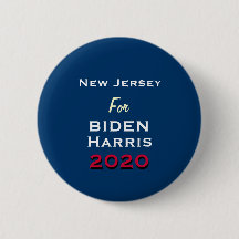 NIEUW JERSEY voor Button Ronde BIDEN HARRIS 2020