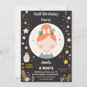 Nieuw Jongen Meisje 6 Maand Half Jaar Partij Half Kaart (Voorkant)