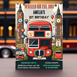 Nieuw Jongen Schattige Meisje Tour City Party Bus Kaart