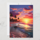 Nieuw Joy hula Luau Surf aloha hawaiian 1e verjaar Kaart (Achterkant)