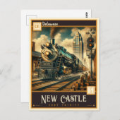 Nieuw kasteel, Delaware |  Briefkaart (Voorkant / Achterkant)