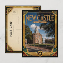 Nieuw Kasteel Delaware Vintage Art Deco Gouden Tij