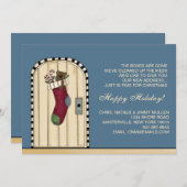 Nieuw Kerstadres - Verplaatsende aankondiging (Voorkant / Achterkant)