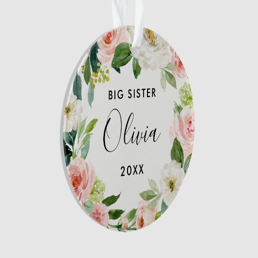 Nieuw kerstcadeau voor grote zus | Grote zus Ornament (voorkant)