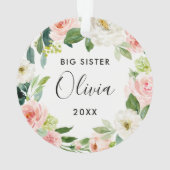 Nieuw kerstcadeau voor grote zus | Grote zus Ornament (achterkant)