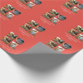 Nieuw kerstdapperse moderne 4 foto's simpele feest cadeaupapier (Hoek)