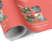 Nieuw kerstdapperse moderne 4 foto's simpele feest cadeaupapier (Rol Hoek)