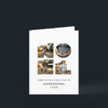 Nieuw kerstdapperse moderne 4 foto's simpele feest feestdagen kaart<br><div class="desc">Een kleurrijke,  heldere,  leuke Noel kersttypografie met 4 foto's voor vakantie. Er zijn rode,  groene,  blauw van de marine,  zwarte en roze kleurpaden beschikbaar.</div>