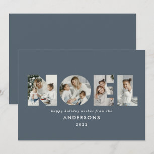 Nieuw kerstdapperse moderne 4 foto's simpele feest feestdagenkaart