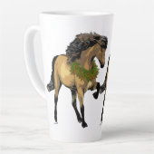 Nieuw kerstfeest latte mok (Linkerhoek)