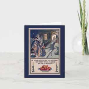 Nieuw kerstfeest wenskaart feestdagen kaart