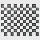 Nieuw kerstfeestkaartontwerp voor de nieuwe standa cadeaupapier (Vlak)