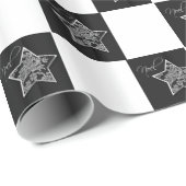 Nieuw kerstfeestkaartontwerp voor de nieuwe standa cadeaupapier (Rol Hoek)