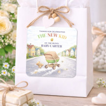 Nieuw kind in de blok baby shower bedankt