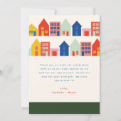 Nieuw kind in de buurt Baby Shower Bedankt (Achterkant)