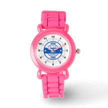 NIEUW! Kind Leather Strap Watch - Custom - Roze