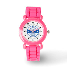 NIEUW! Kind Leather Strap Watch - Custom - Roze Horloge