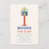 Nieuw Kind op de Block Baby shower Book Request Informatiekaartje (Voorkant)