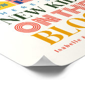 Nieuw Kind op het Block 6 Neutral Homes Baby showe Poster (Hoek)