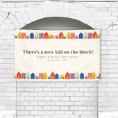 Nieuw Kind op het Block Buurt Baby shower Spandoek