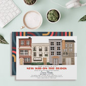 Nieuw Kind op het Block City Bldg Boy Baby shower Kaart