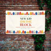 Nieuw Kind op het Block Neutral Homes Baby shower Spandoek