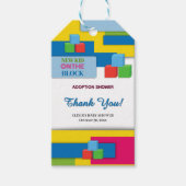 Nieuw Kind over blokadoptie bevordert Baby shower Cadeaulabel (Voorkant)