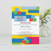 Nieuw Kind over blokadoptie bevordert Baby shower Kaart (Staand voorkant)