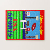 Nieuw Kinder Football - Puzzle Personalized Sports Legpuzzel (Horizontaal)