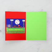 Nieuw Kinder Honkbal Happy Birthday Kaart Gift (Binnen)