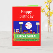 Nieuw Kinder Honkbal Happy Birthday Kaart Gift (Gele Bloem)