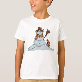 nieuw kinder T-shirt met sneeuwscooter