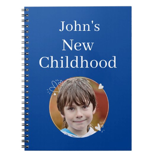 Nieuw Kinderdagverblijf Blauw met gewoon lettertyp Notitieboek (Voorkant)
