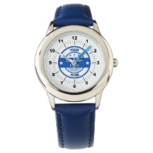 NIEUW! Kinderen horloge - gepersonaliseerd - blauw