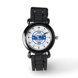 NIEUW! Kinderhorloge - Gepersonaliseerd - Zilver G Horloge