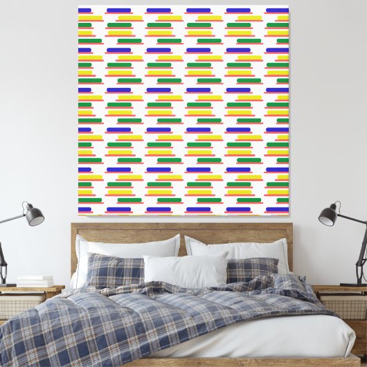 nieuw kleurrijk vierkant en rechthoek canvas afdruk (Insitu (Slaapkamer))