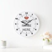 NIEUW! Klok - 10" Rond Zwart Houten Lijst (Huis)